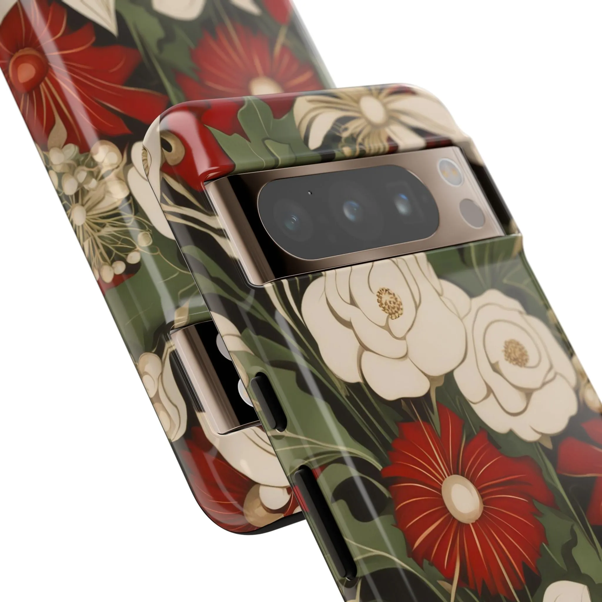 Holiday Flowers, Cell Phone Case - Apple, Samsung or Google Pixel