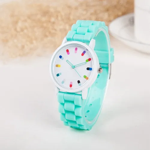 Hot Sale Women Watch Fashion Geneva Casual Watch Silicone Wristwatch Girls Women Men Quartz Watch Relogio Feminino Clocks