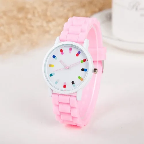 Hot Sale Women Watch Fashion Geneva Casual Watch Silicone Wristwatch Girls Women Men Quartz Watch Relogio Feminino Clocks