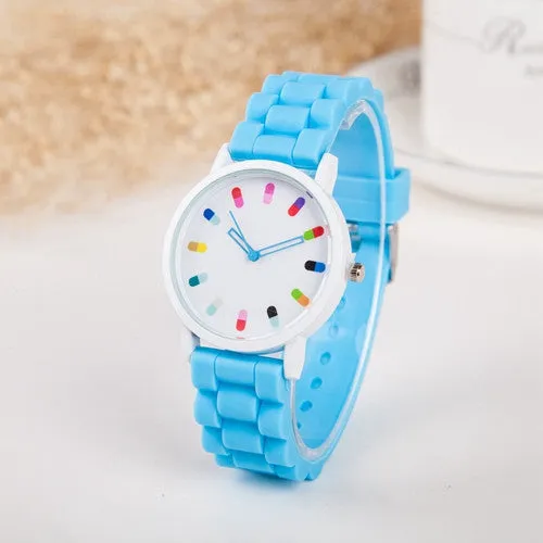 Hot Sale Women Watch Fashion Geneva Casual Watch Silicone Wristwatch Girls Women Men Quartz Watch Relogio Feminino Clocks