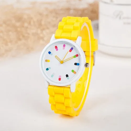 Hot Sale Women Watch Fashion Geneva Casual Watch Silicone Wristwatch Girls Women Men Quartz Watch Relogio Feminino Clocks