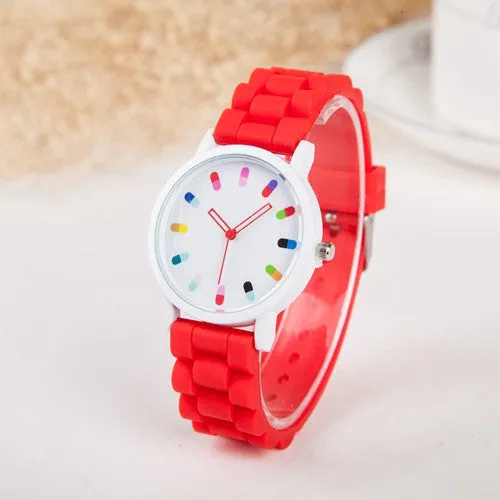 Hot Sale Women Watch Fashion Geneva Casual Watch Silicone Wristwatch Girls Women Men Quartz Watch Relogio Feminino Clocks