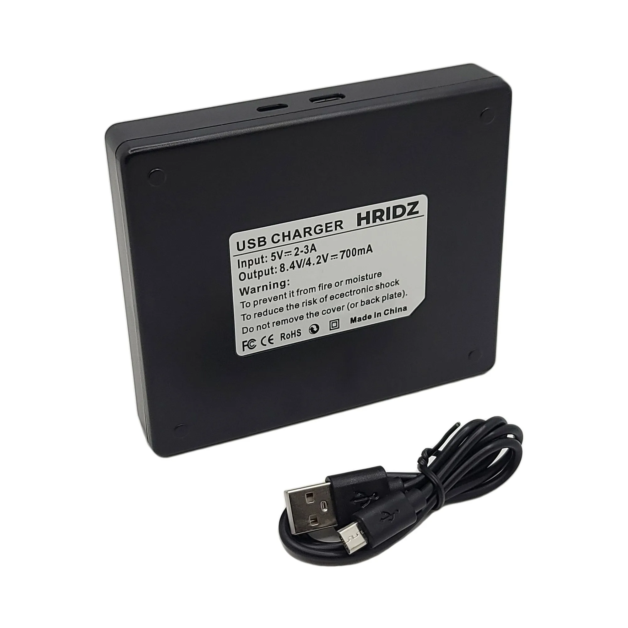 Hridz BCG10 Dual Battery Charger For Panasonic DMW-BCG10 Lumix DMC-TZ31 TZ35 TZ65 TZ6 TZ7