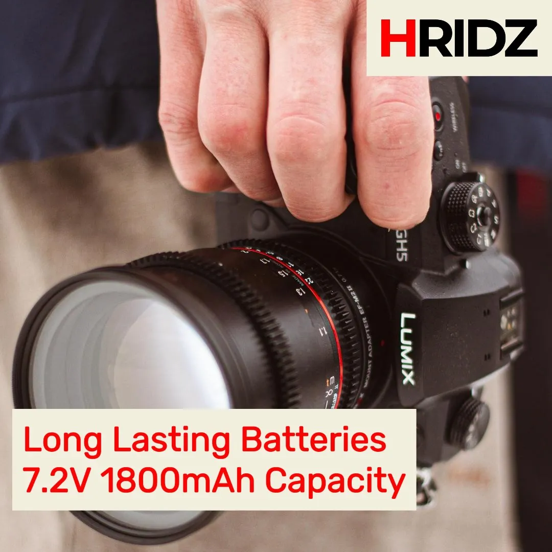 Hridz BLF19 Batteries & Charger Set for Panasonic DMW-BLF19 GH9 GH5s GH4 GH3