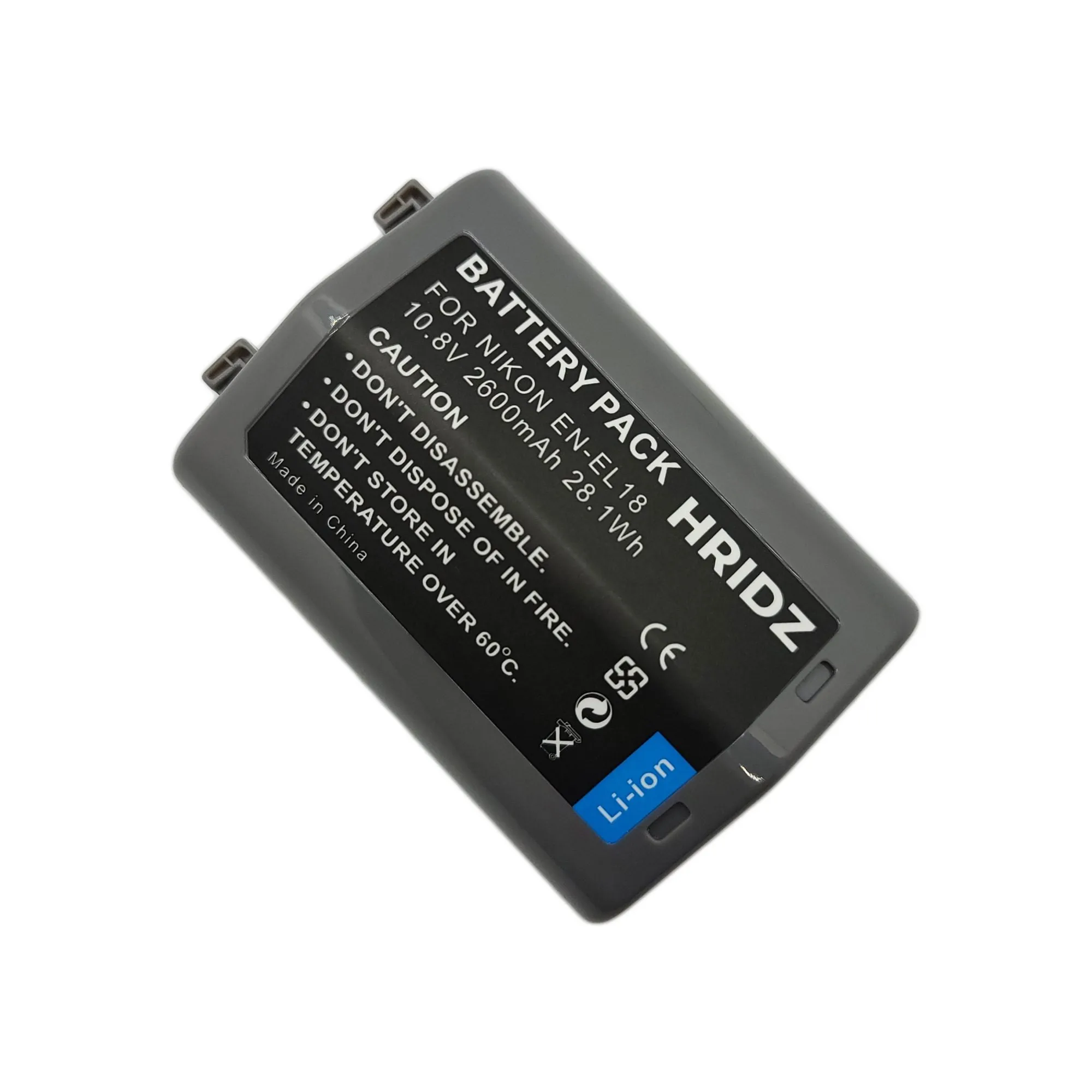 Hridz EN-EL18 Battery 10.8V for Nikon ENEL18 EN-EL18a D4 D4s S52 D5 Z9 Cameras