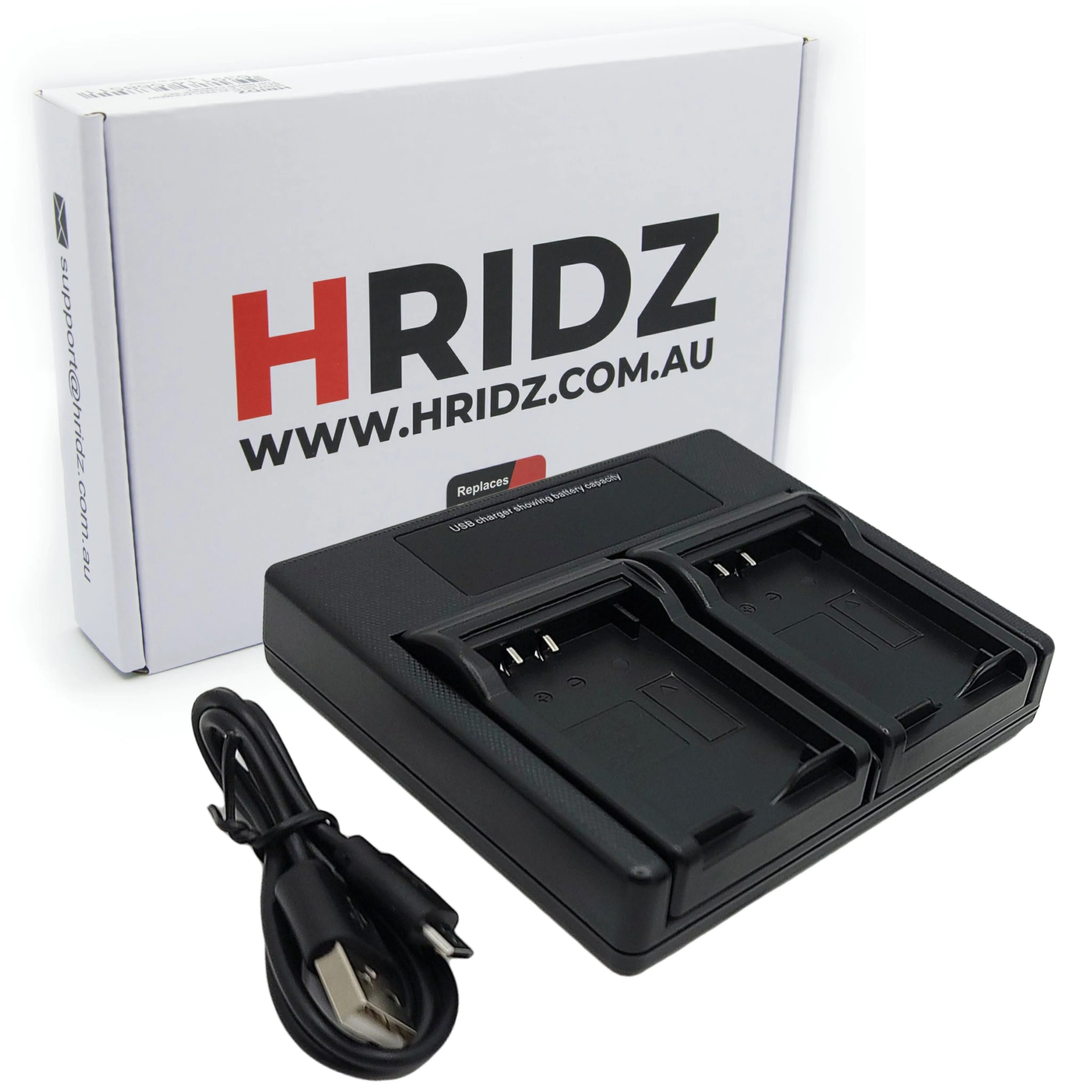 Hridz FP50 Dual Charger For Sony NP-FP50 DCR-HC85 DCR-HC94 DCR-HC96 DCR-SR30