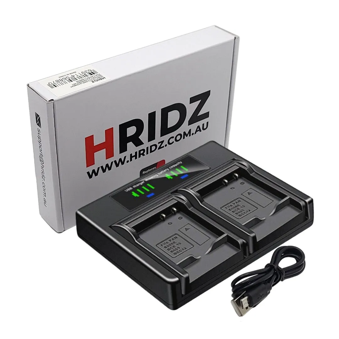 Hridz FP50 Dual Charger For Sony NP-FP50 DCR-HC85 DCR-HC94 DCR-HC96 DCR-SR30