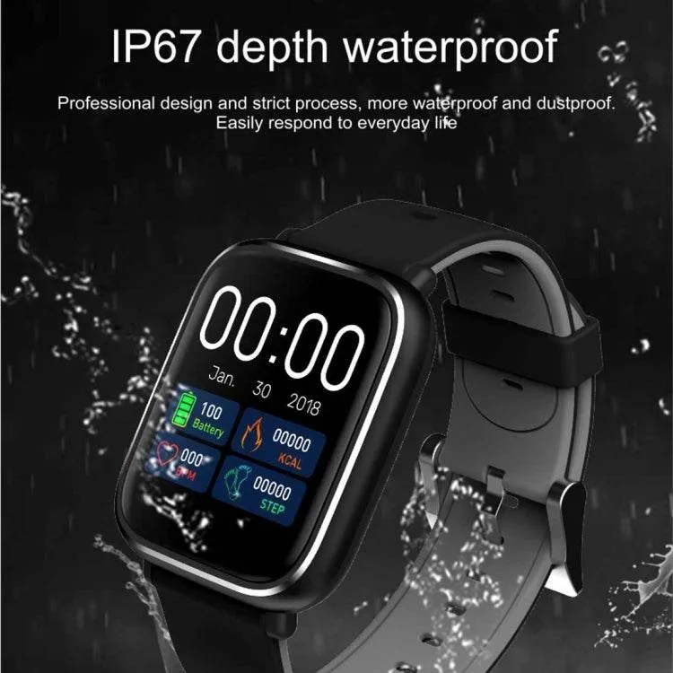 IP67 Waterproof Smartwatch with 1.3" TFT Touch Screen, Heart Rate & Blood Pressure Monitoring, Call Alerts, and Sleep Tracking