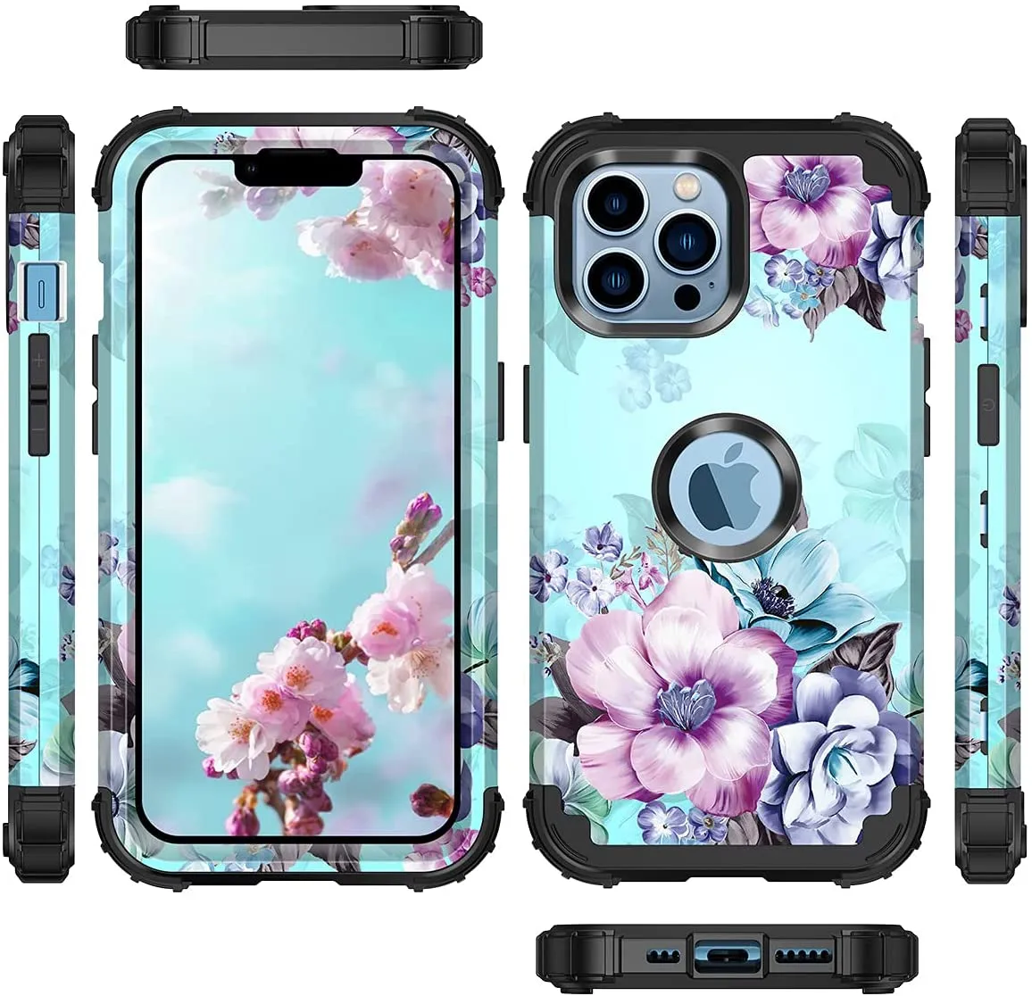 iPhone 13 Pro Max Flower Case For Women | Heavy Duty Case