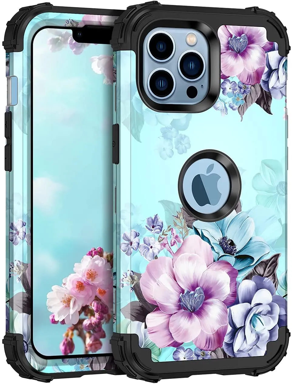 iPhone 13 Pro Max Flower Case For Women | Heavy Duty Case