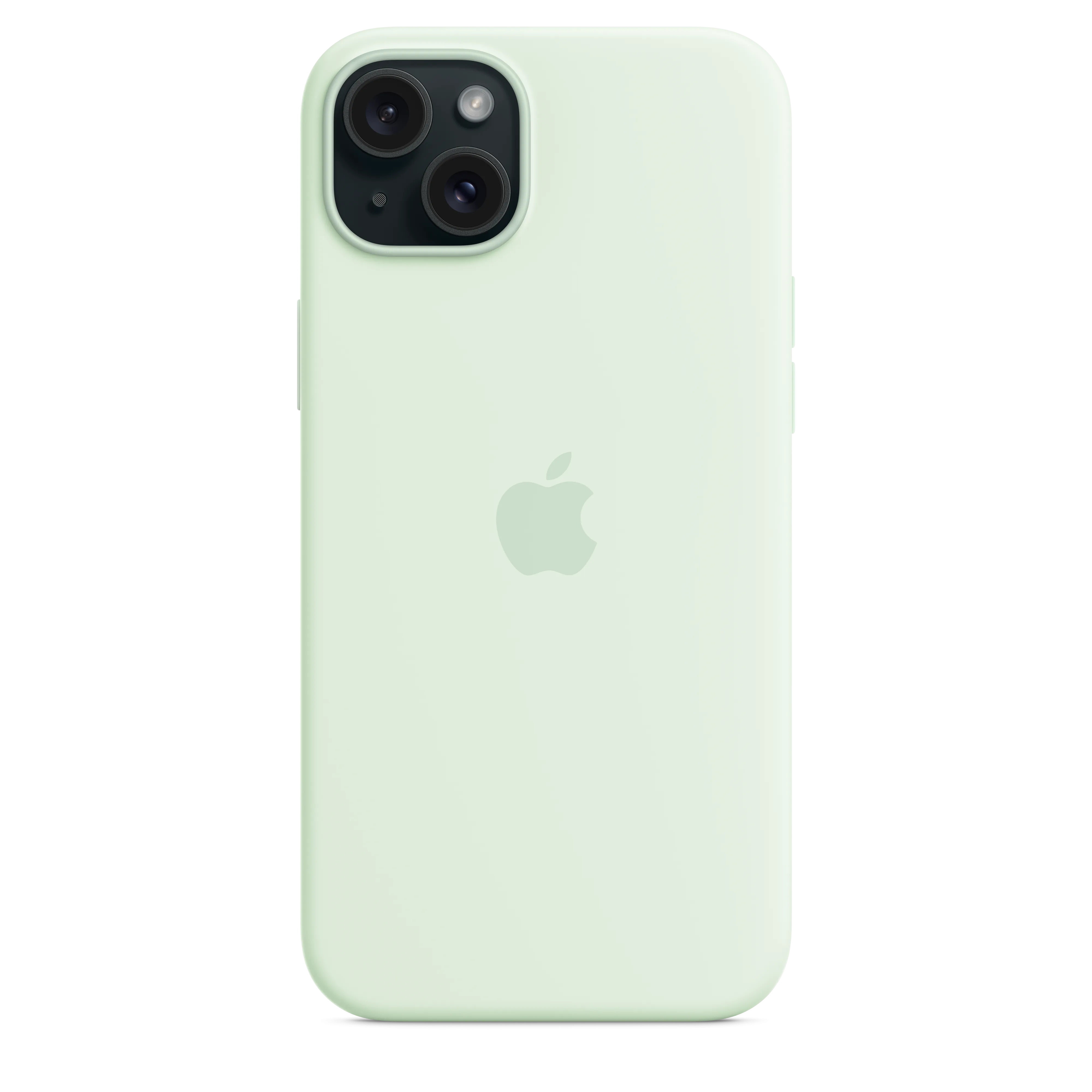 iPhone 15 Plus Silicone Case with MagSafe - Soft Mint