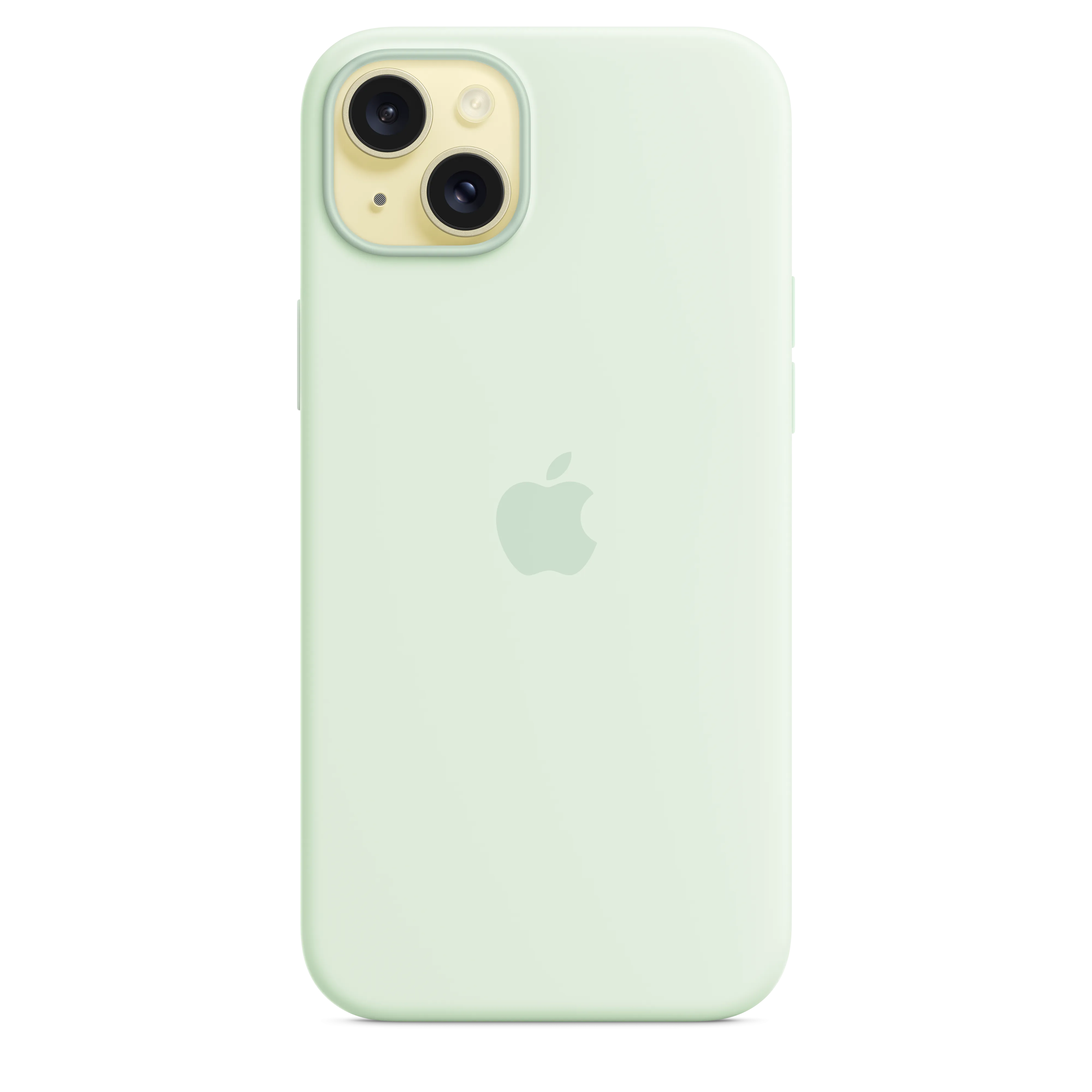 iPhone 15 Plus Silicone Case with MagSafe - Soft Mint