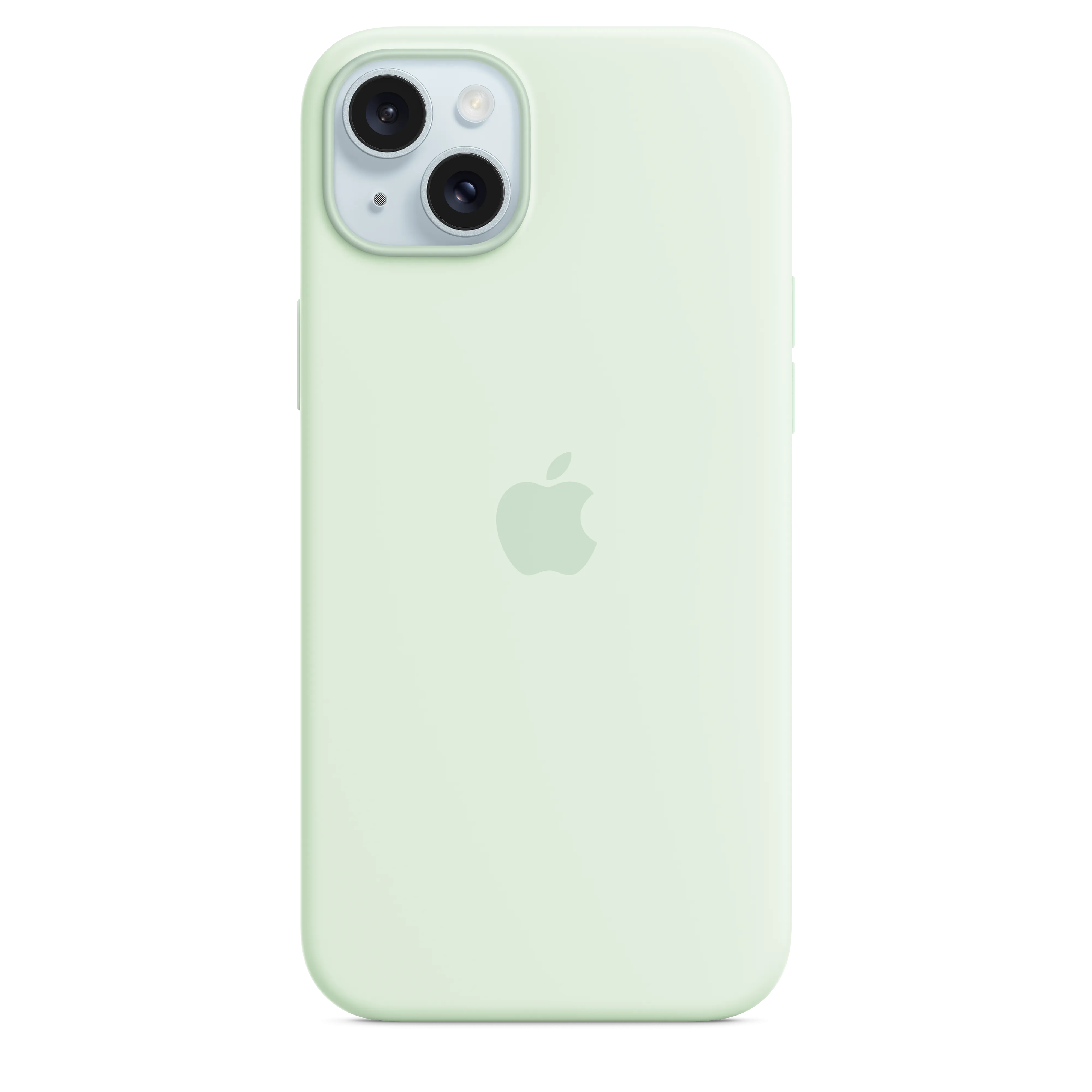 iPhone 15 Plus Silicone Case with MagSafe - Soft Mint