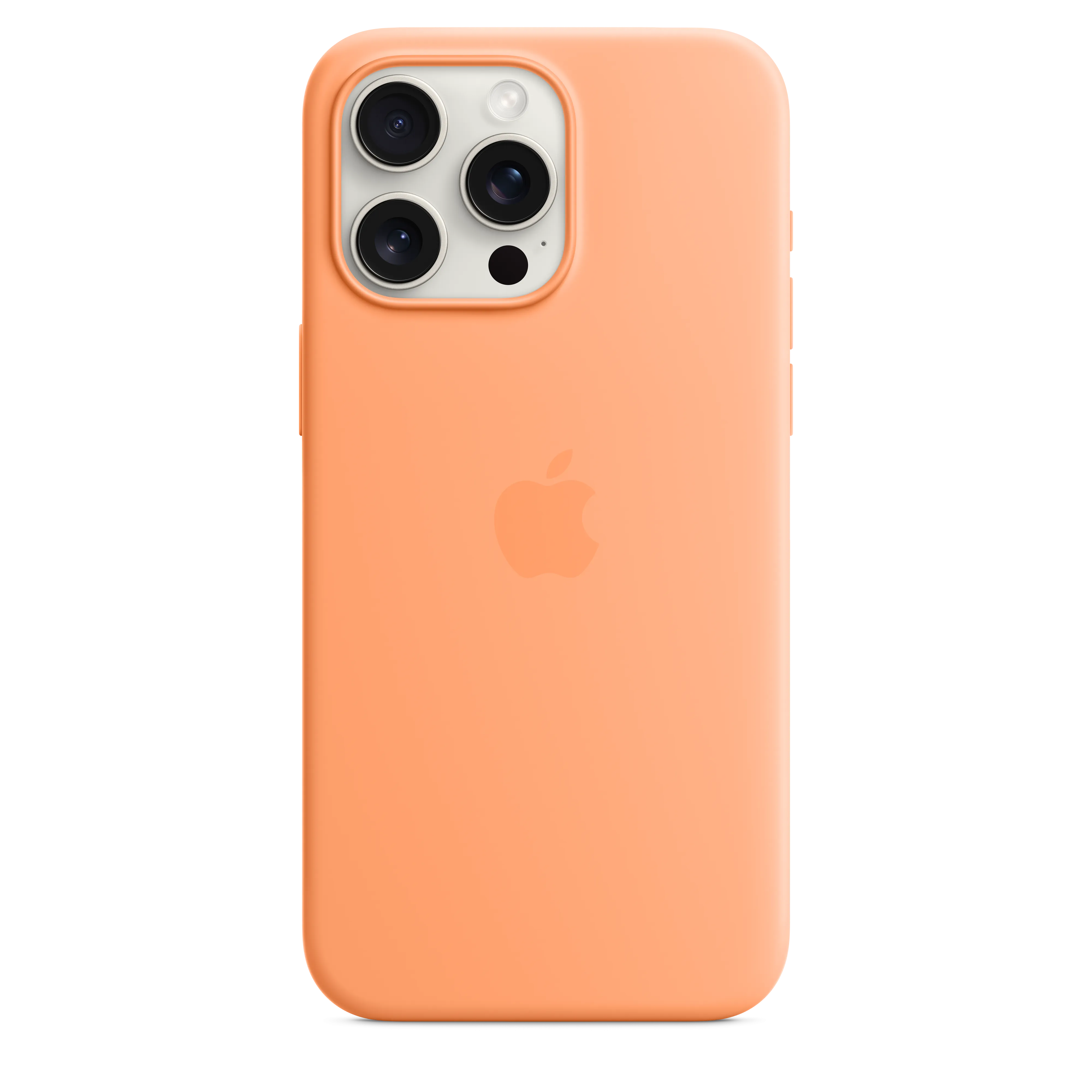 iPhone 15 Pro Max Silicone Case with MagSafe - Orange Sorbet