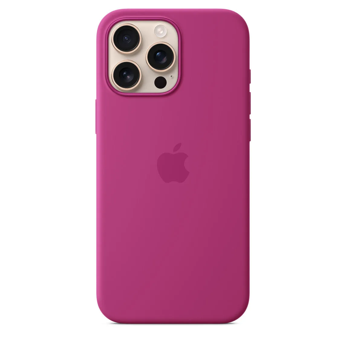 Iphone 16 Pro Max Silicone Case with Mag Safe, Fuchsia