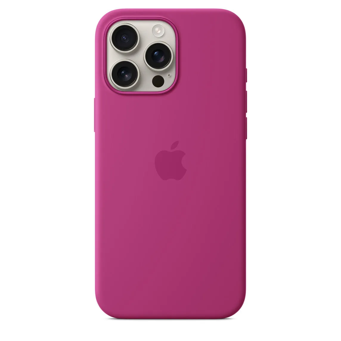 Iphone 16 Pro Max Silicone Case with Mag Safe, Fuchsia