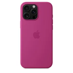 Iphone 16 Pro Max Silicone Case with Mag Safe, Fuchsia