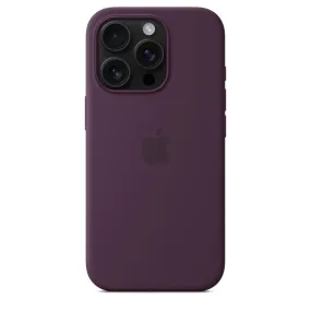 Iphone 16 Pro Silicone Case with Mag Safe, Plum