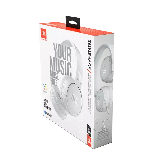 JBL TUNE 660NC WIRELESS HEADPHONES - WHITE