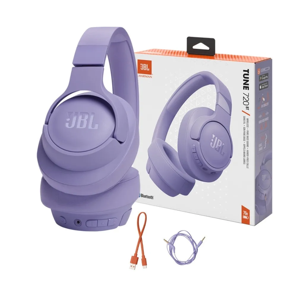 JBL TUNE 720BT Wireless Over-Ear Headphones With Built-In Microphone