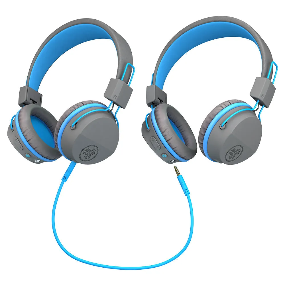 JBuddies Studio Wireless Kids Headphones Graphite/Blue