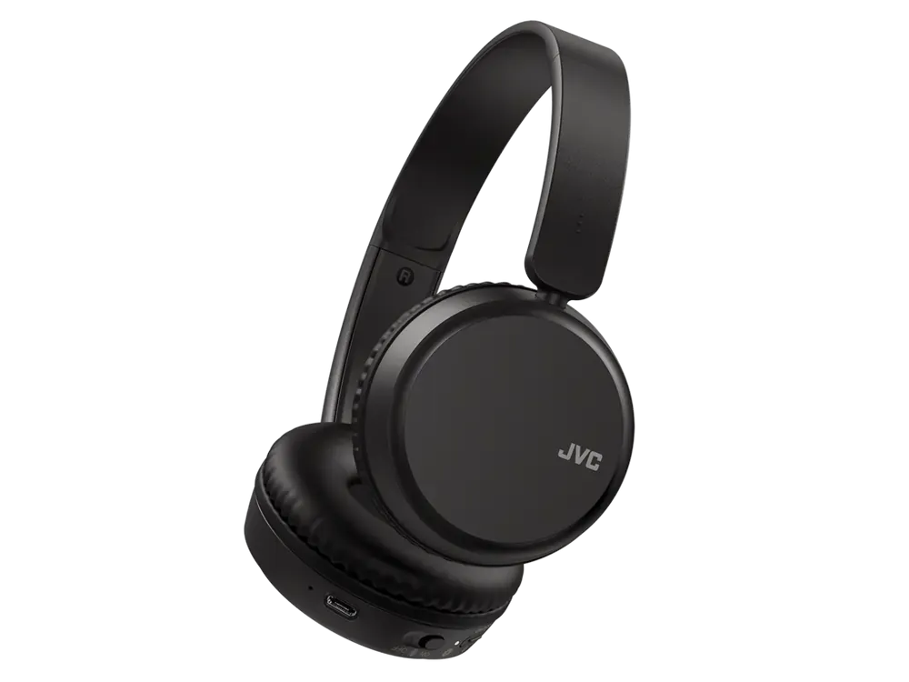 JVC HAS36WBU Wireless Bluetooth Over-Ear Headphones, Black