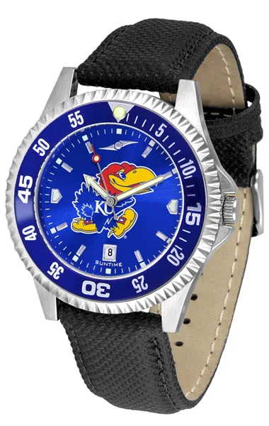 Kansas Jayhawks Competitor Men’s Watch - AnoChrome - Color Bezel