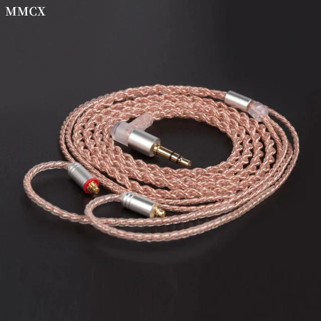 KBEAR 4 Core Copper Earphone Cable With Mic - 2PIN / QDC / MMCX / TFZ