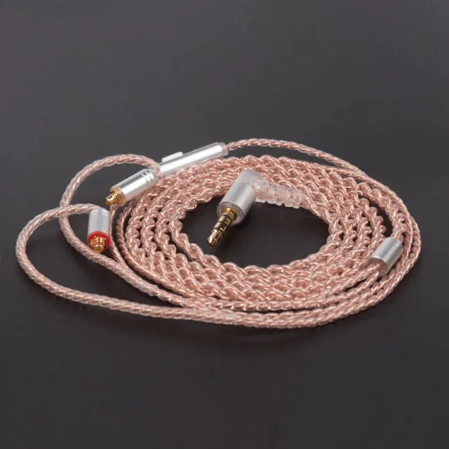 KBEAR 4 Core Copper Earphone Cable With Mic - 2PIN / QDC / MMCX / TFZ