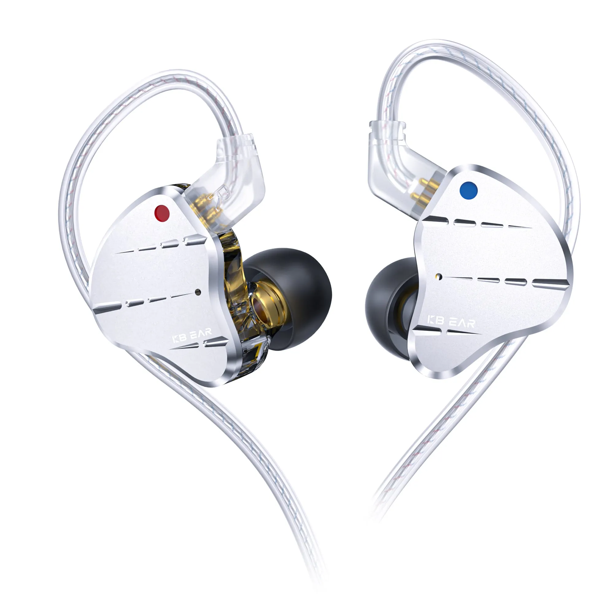 【KBEAR KS10】 1DD 4BA Metal Earphone HIFI In Ear Earbud With 0.78mm Cable Sport Game Music Monitor Sound Noise Reduction Headset