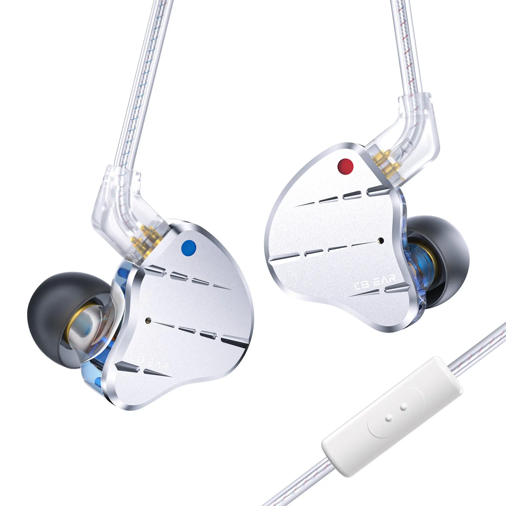 【KBEAR KS10】 1DD 4BA Metal Earphone HIFI In Ear Earbud With 0.78mm Cable Sport Game Music Monitor Sound Noise Reduction Headset