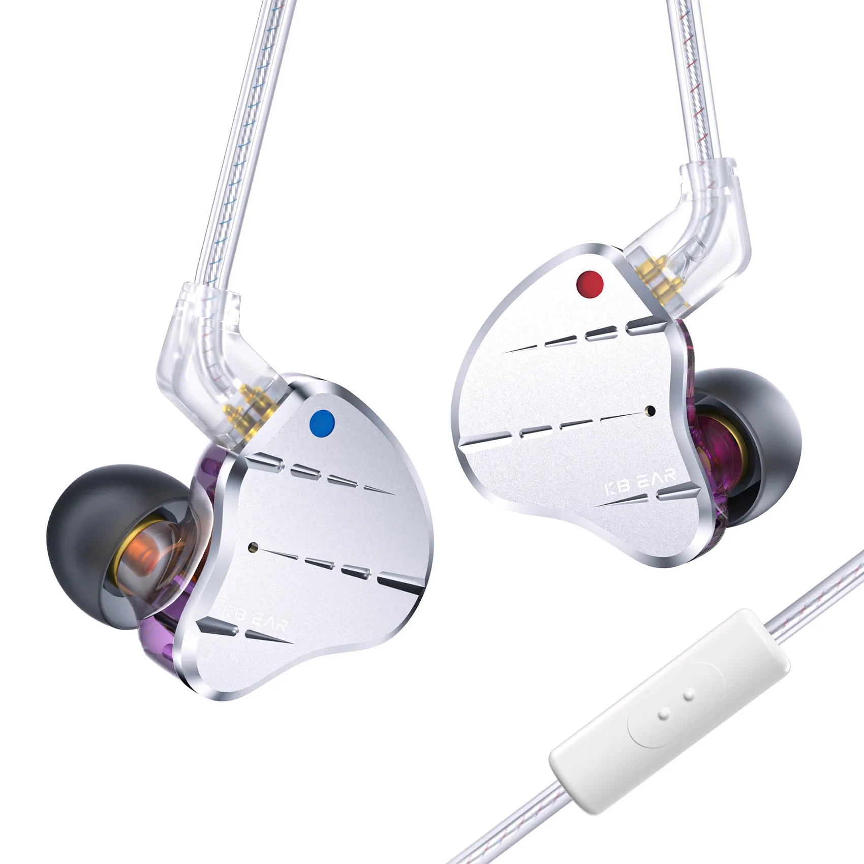 【KBEAR KS10】 1DD 4BA Metal Earphone HIFI In Ear Earbud With 0.78mm Cable Sport Game Music Monitor Sound Noise Reduction Headset