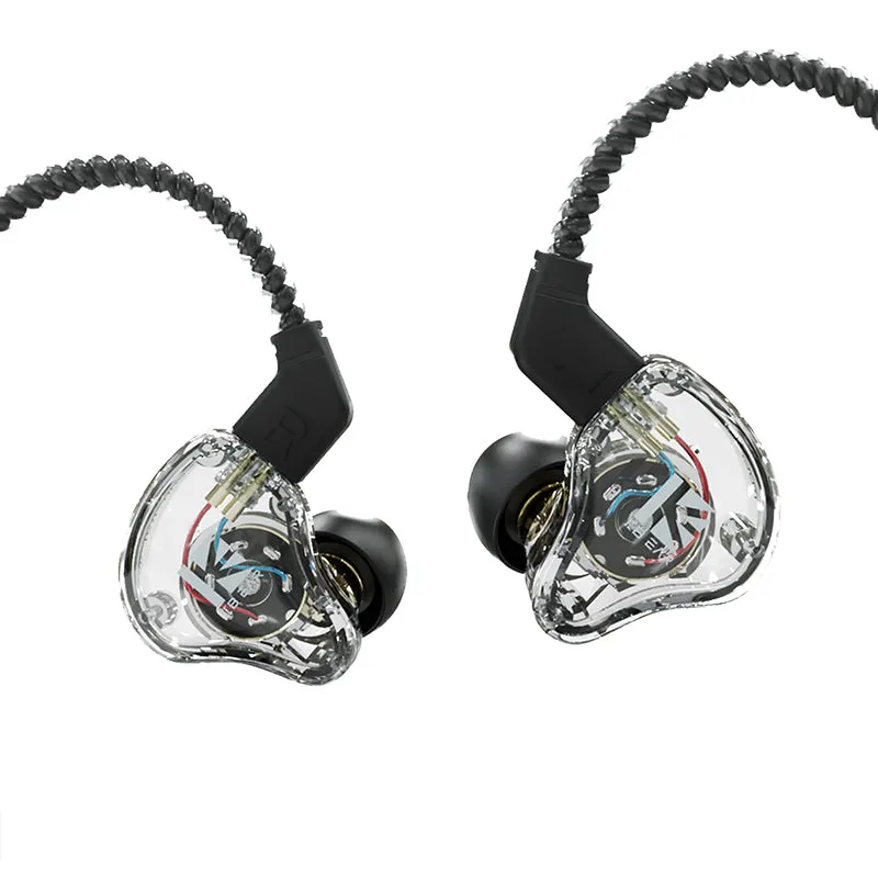 【KBEAR KS1】In Ear Monitor Super Bass Wired Earbuds, Crystal Clear Sound IEM Headphones, High Resolution Noise Canceling for Singers