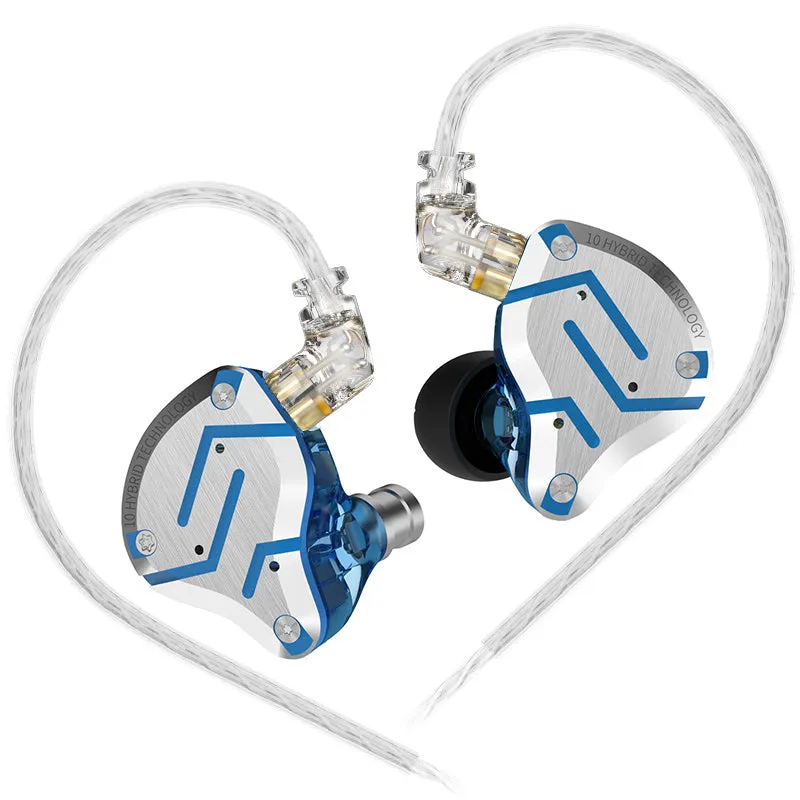 【KZ ZS10 Pro】 4BA 1DD Hybrid In Ear Earphone Headphones DJ Monitor Wired Earbuds Headset