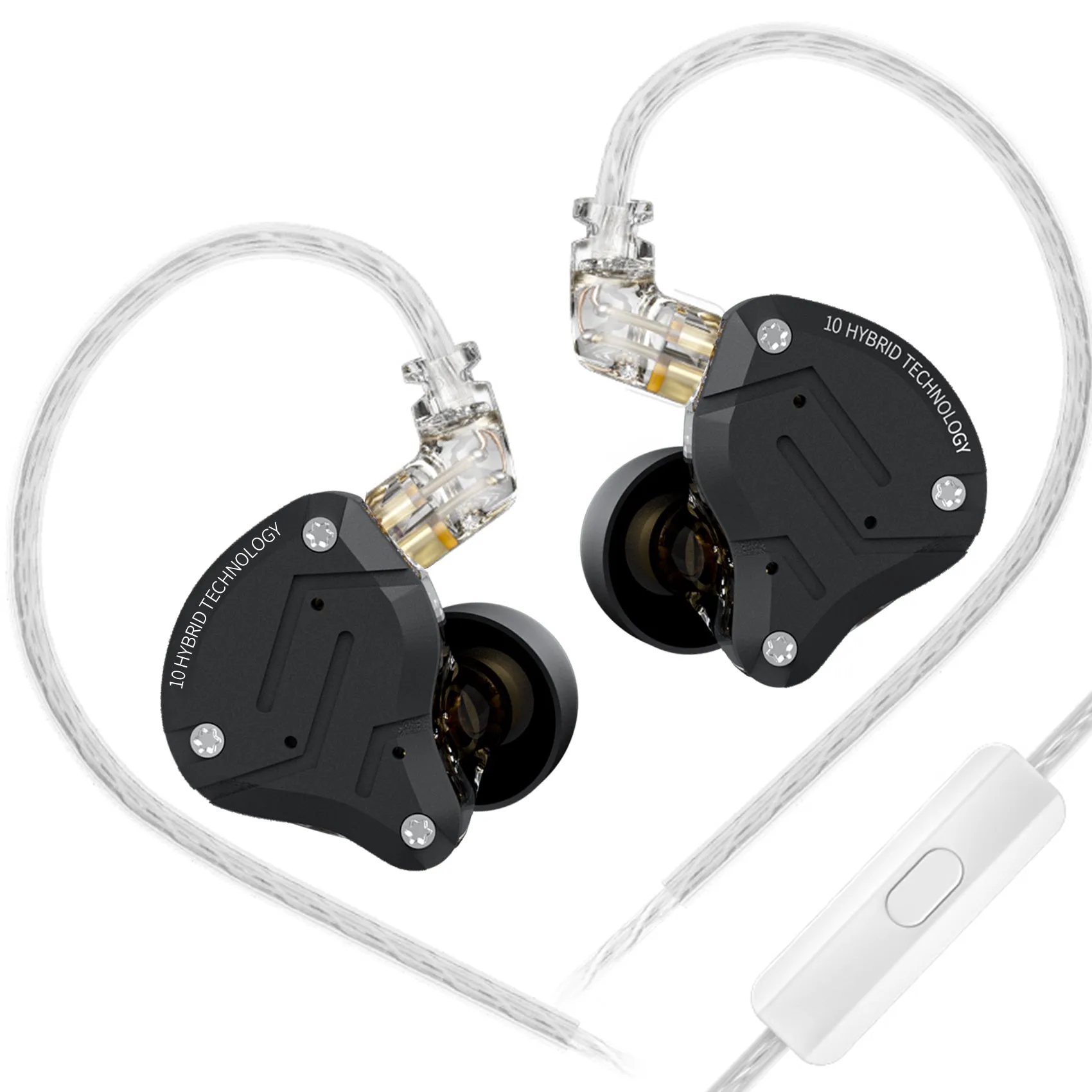 【KZ ZS10 Pro】 4BA 1DD Hybrid In Ear Earphone Headphones DJ Monitor Wired Earbuds Headset