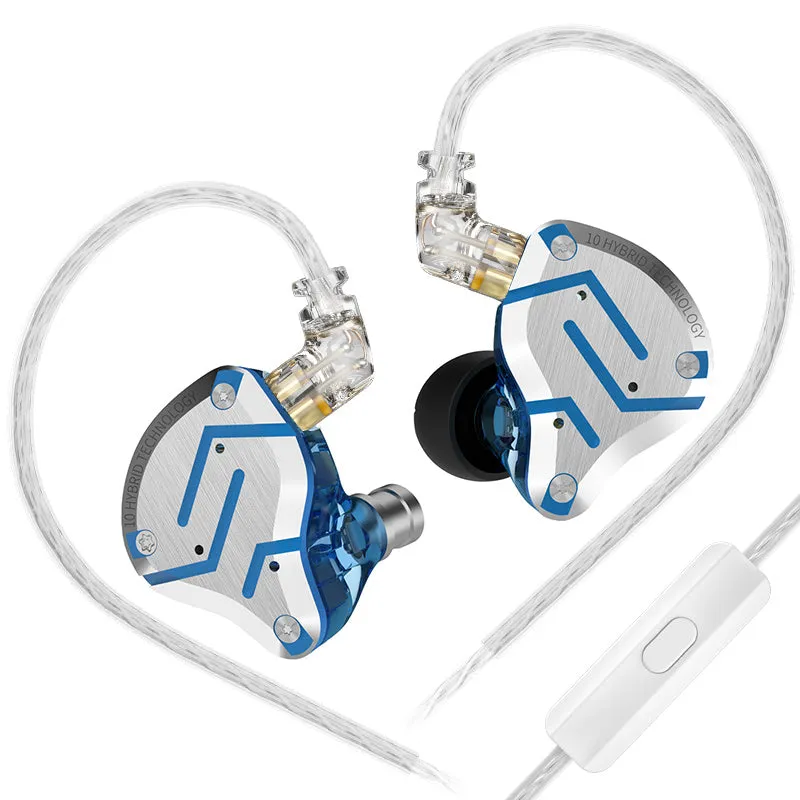 【KZ ZS10 Pro】 4BA 1DD Hybrid In Ear Earphone Headphones DJ Monitor Wired Earbuds Headset