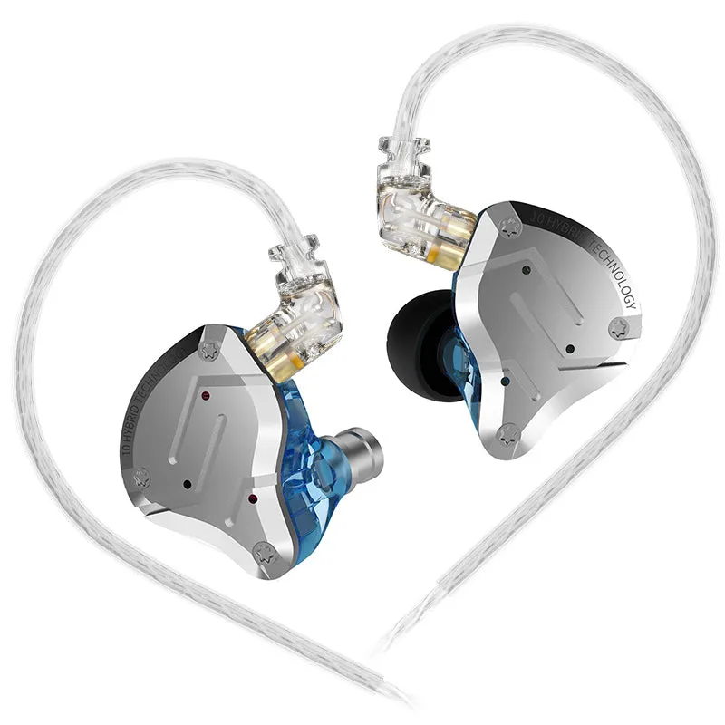 【KZ ZS10 Pro】 4BA 1DD Hybrid In Ear Earphone Headphones DJ Monitor Wired Earbuds Headset