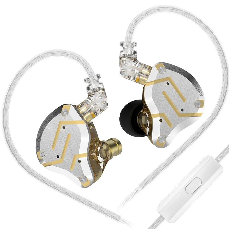 【KZ ZS10 Pro】 4BA 1DD Hybrid In Ear Earphone Headphones DJ Monitor Wired Earbuds Headset