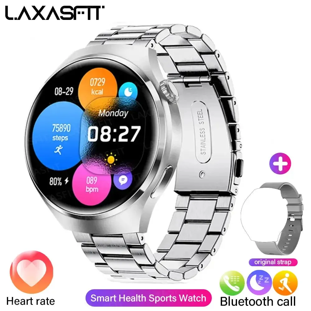 LAXASFIT New GT4 PRO Multi-function Smart Watch Bluetooth Call Men's Fashion Watch Multi Sport Mode Smart Watch Holiday Gift