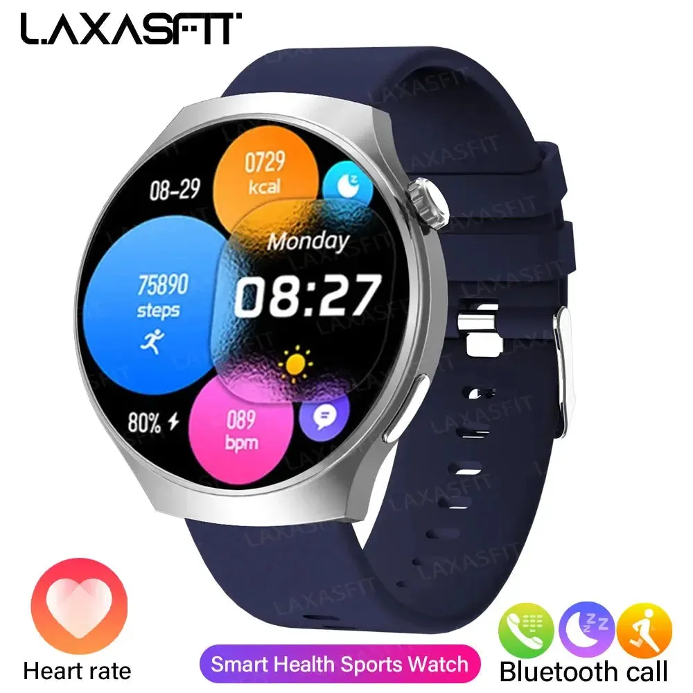 LAXASFIT New GT4 PRO Multi-function Smart Watch Bluetooth Call Men's Fashion Watch Multi Sport Mode Smart Watch Holiday Gift