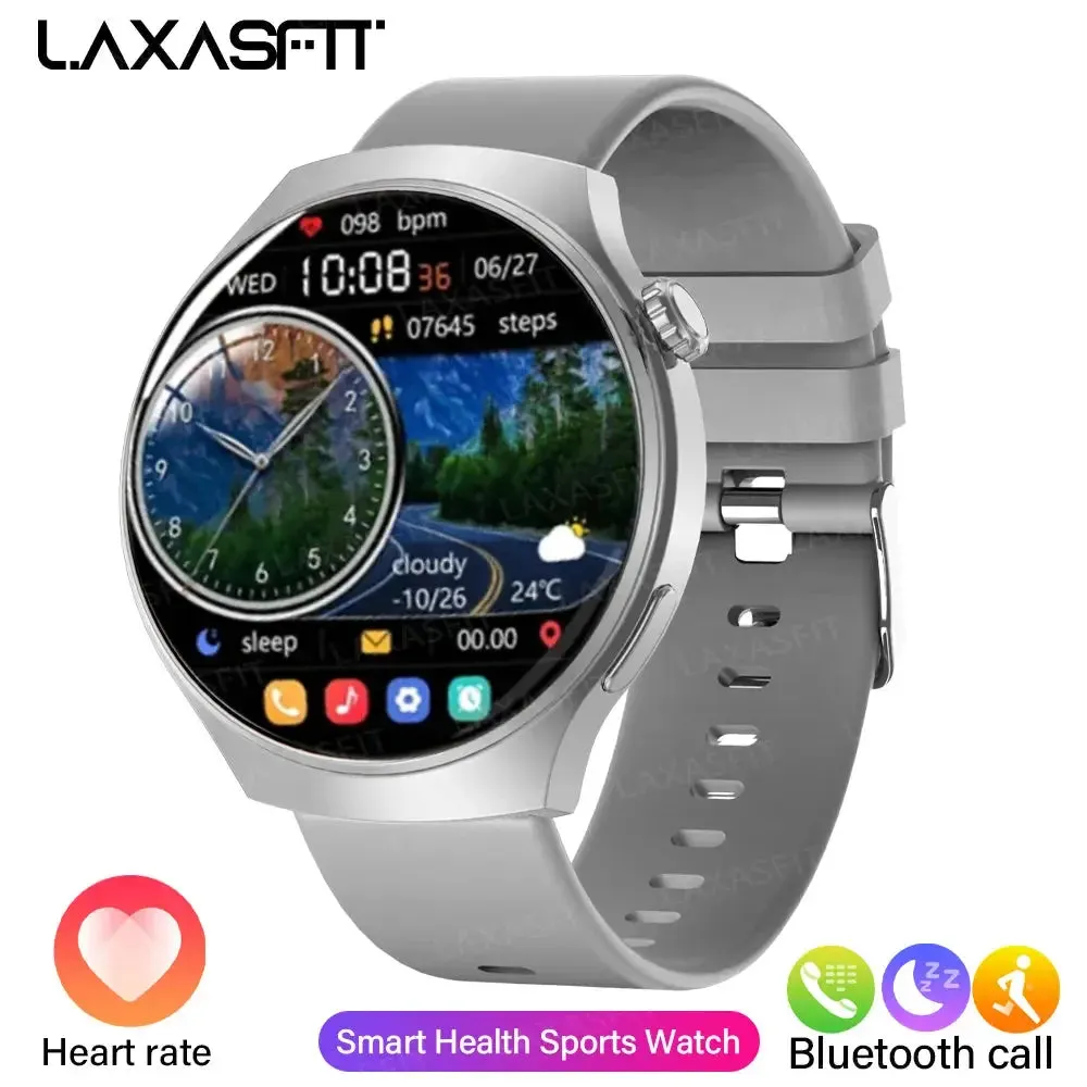 LAXASFIT New GT4 PRO Multi-function Smart Watch Bluetooth Call Men's Fashion Watch Multi Sport Mode Smart Watch Holiday Gift