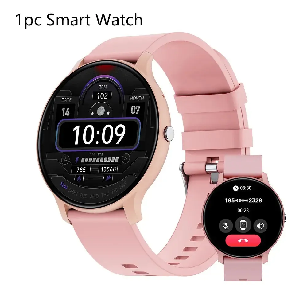 LAXASFIT New Smart Watch Activity Tracking Heart Rate Monitor Bluetooth Voice Call IP68 Waterproof Smart Watch Men Women Clock