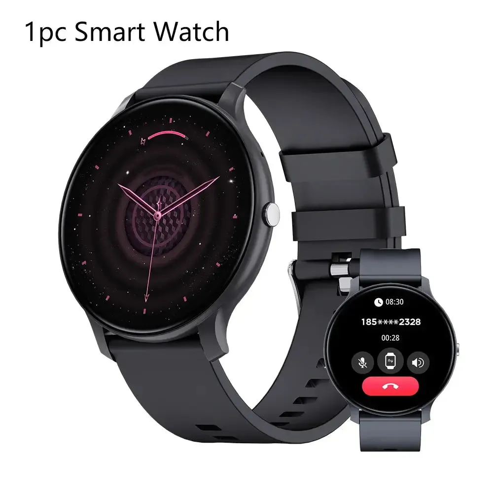 LAXASFIT New Smart Watch Activity Tracking Heart Rate Monitor Bluetooth Voice Call IP68 Waterproof Smart Watch Men Women Clock