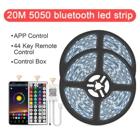 LED Strip Light ,RGB 5050/SMD2835, Flexible Ribbon, DIY Led Light Strip RGB  Tape Diode DC 12V Phone app bluetooth