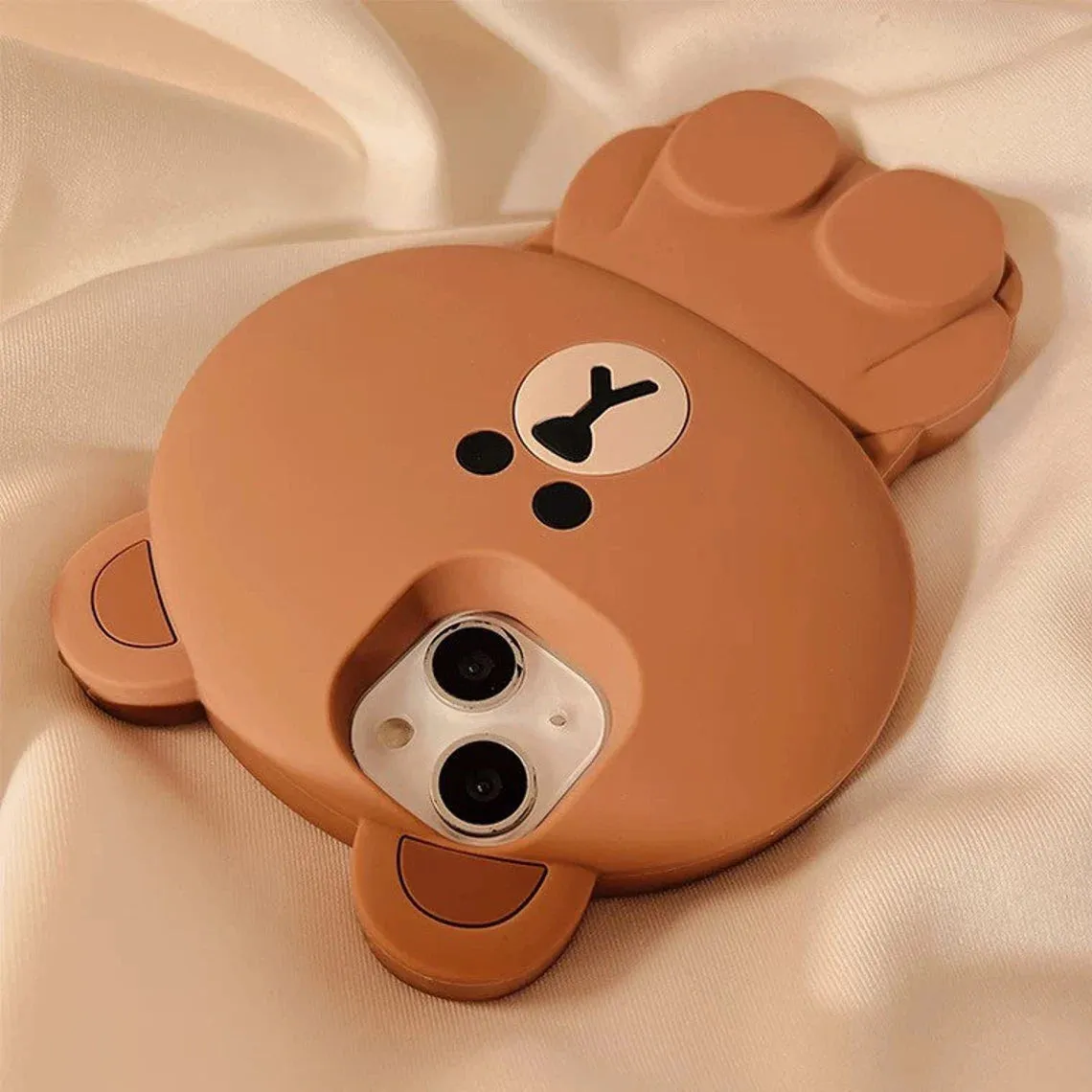 Line friends Big Brown Bear iPhone Case iPhone XS XR X 11 12 13 14 Pro Promax