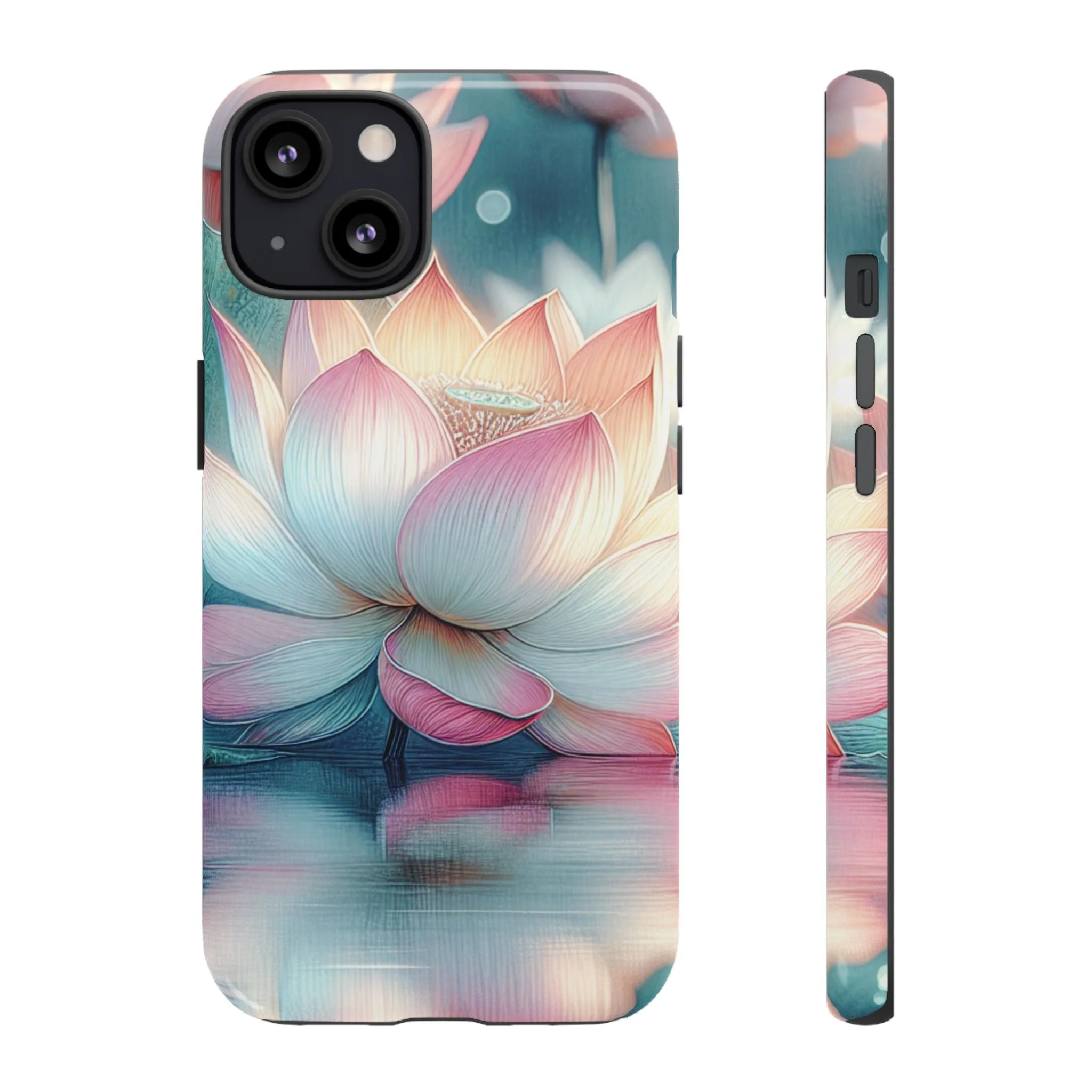 Lotus Blossom Phone Case, Floral Tough Case for Nature Lovers, Eco-Friendly Phone Cover, Gift for Her, Spring Decor