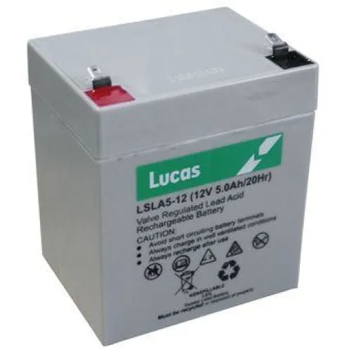 Lucas 12V 5AH AGM Deep Cycle Rechargeable Battery