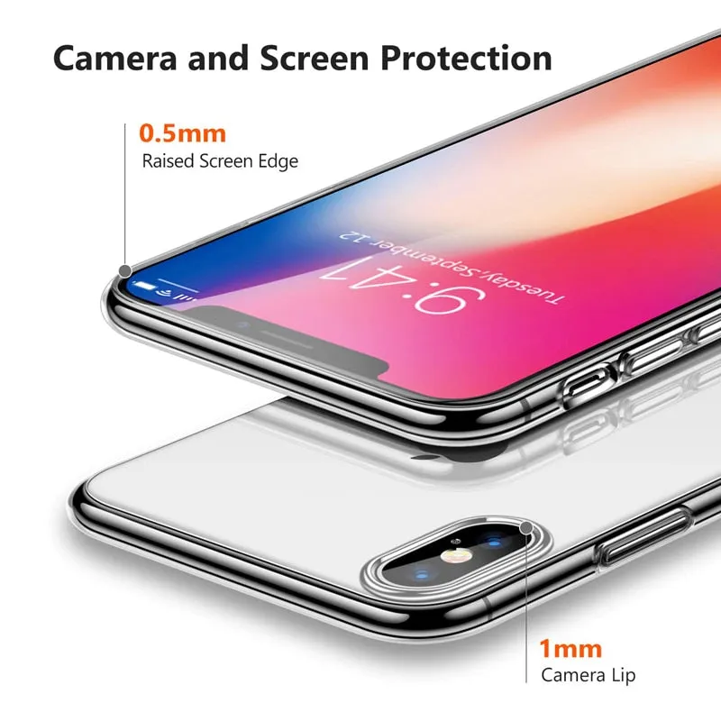 Luxury Case For iPhone X XS 8 7 6 s Plus Capinhas Ultra Thin Slim Soft TPU Silicone Cover Case For iPhone XR 8 Coque Fundas Capa