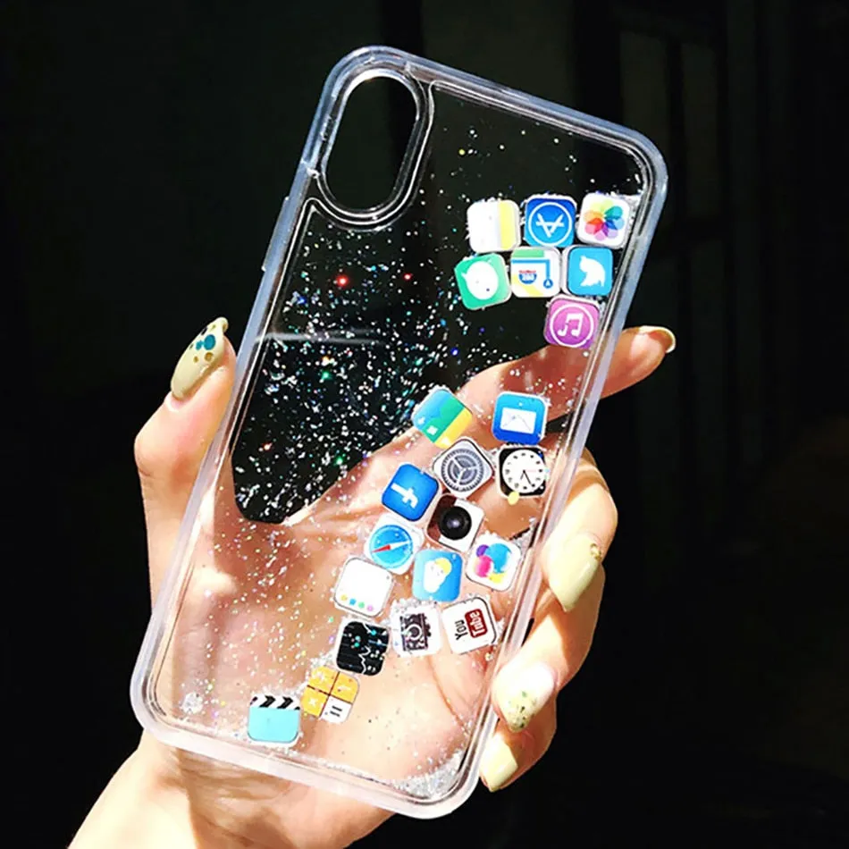 luxury Dynamic liquid Glitter Phone Case