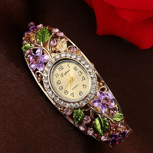 Lvpai 2016 New Brand Women Bracelet Watch Women Fashion Alloy Wrist Watches Women Dress Watches Fashion Gift Quartz Watch